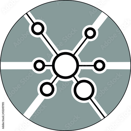 Connections icon vector illustration template, logo template for bussines