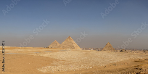 Giza  Egypt -  November 14  2021  The great ancient Pyramids of Giza  Egypt
