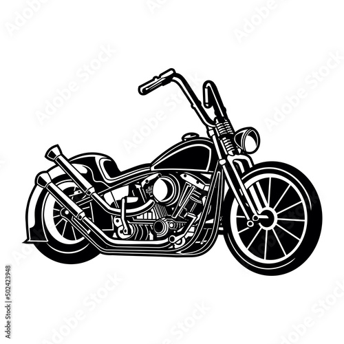 motorcycle isolated on white background