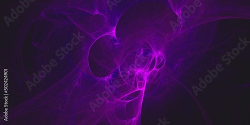 3D rendering abstract multicolor fractal background 