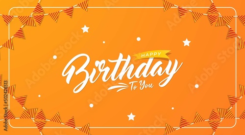 Vector Illustration of Happy Birthday background for party, holiday, birthday, promotion card, poster, etc.
