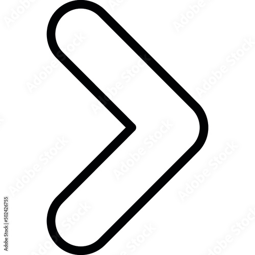 Chunky Rounded Arrow Icon