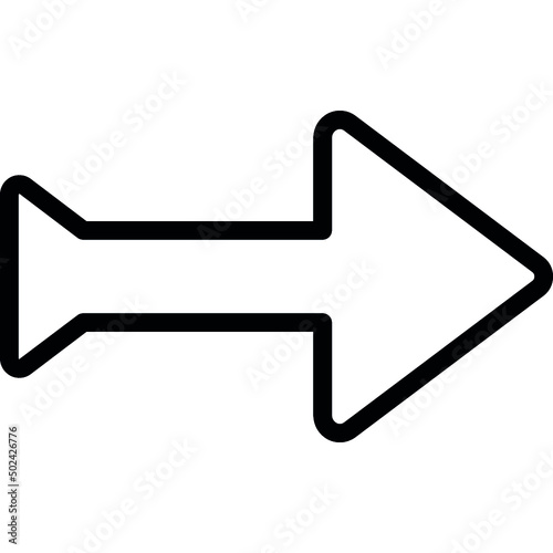 Flying Style Arrow Icon