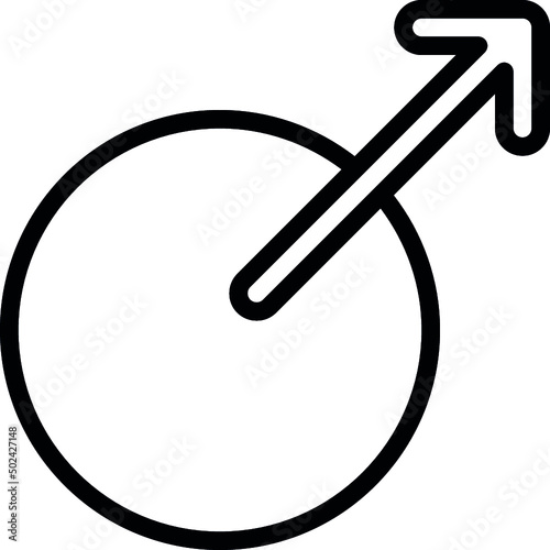 Circle With Arrow Icon