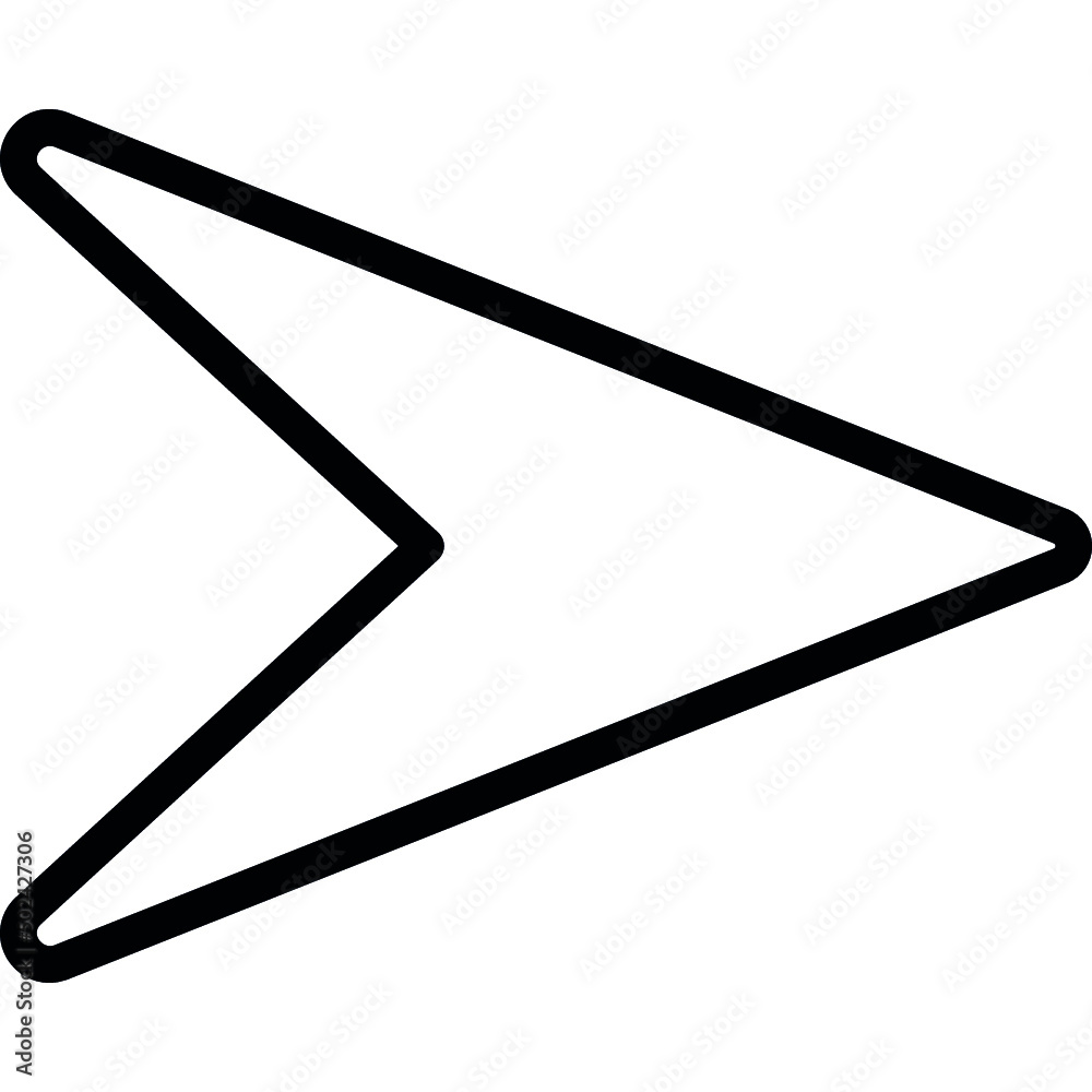 Squashed Send Arrow Icon Squashed Send Arrow Icon
