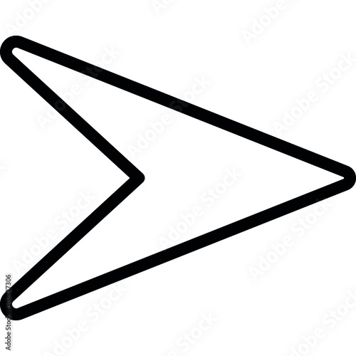 Squashed Send Arrow Icon
