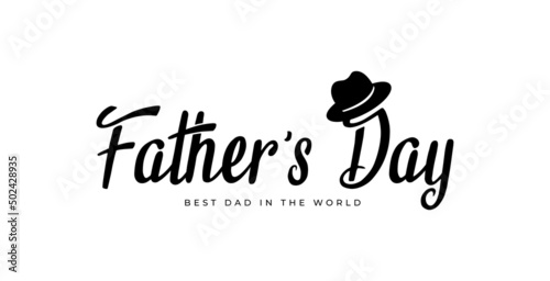 Happy Father's Day Calligraphy Greeting Cards.