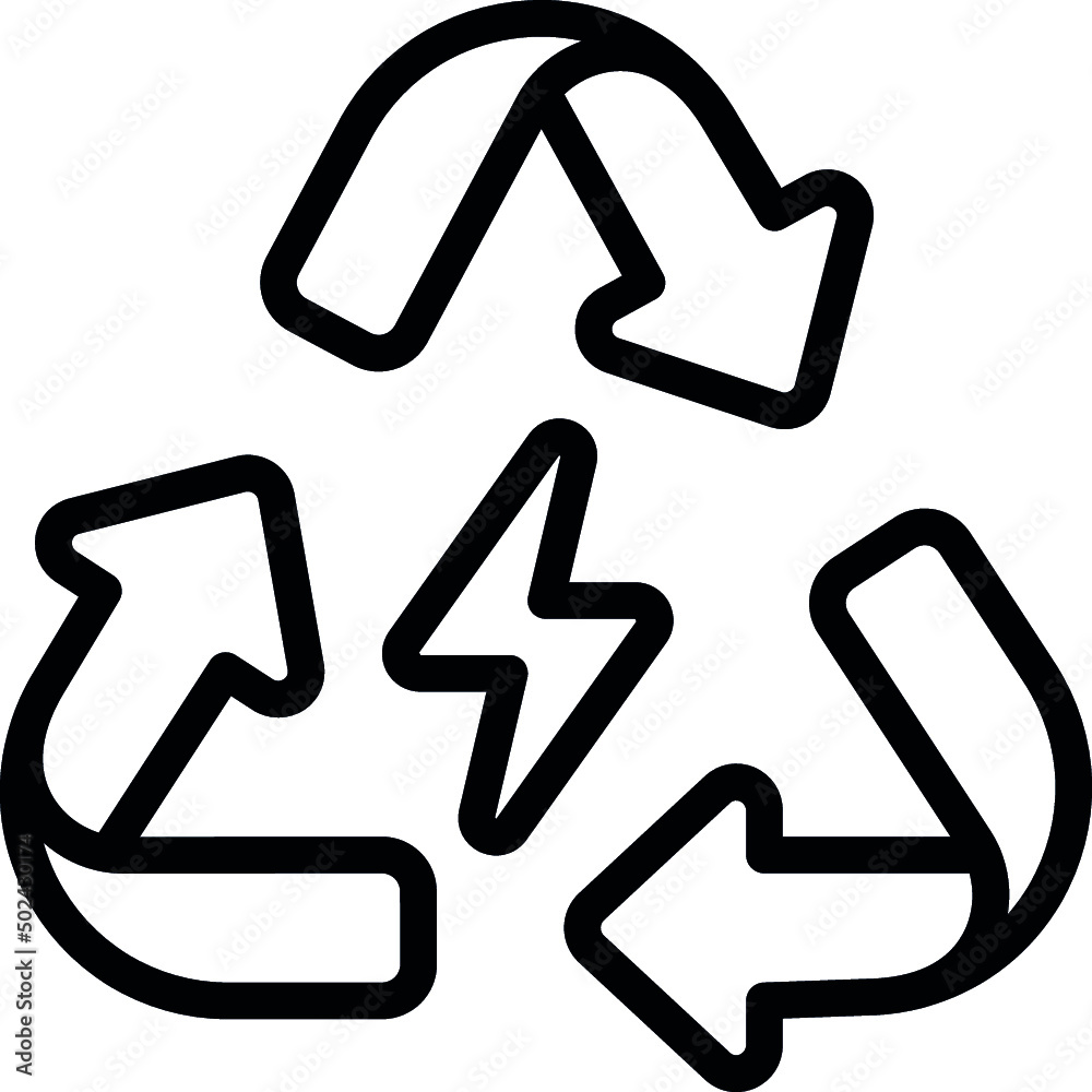 Recycled Energy Icon Recycled Energy Icon