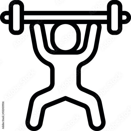 Power Lifter Person Icon
