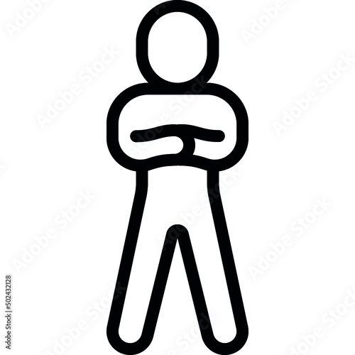 Folded Arms Person Icon