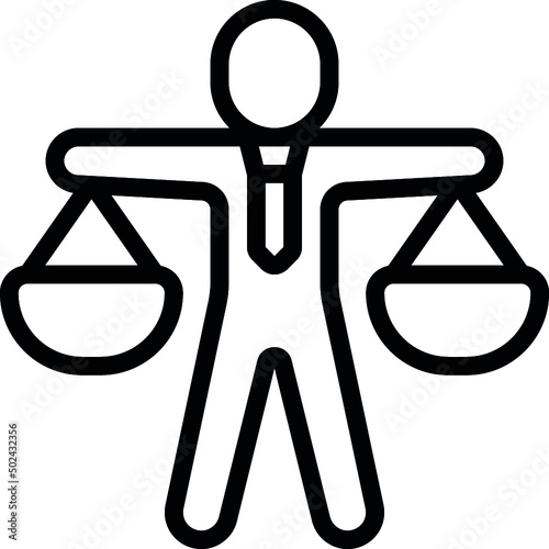Weighing Scales Person Icon