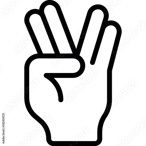 Alien Hand Signal Icon