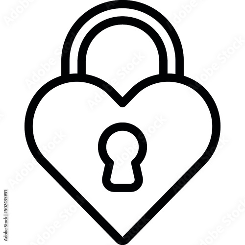 Heart Lock Icon