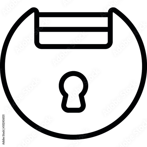 Rounded Bolt Lock Icon