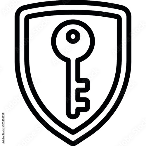Shield Key Icon