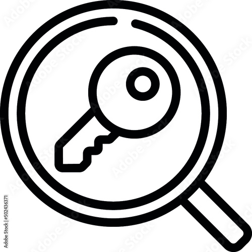 Key Search Icon