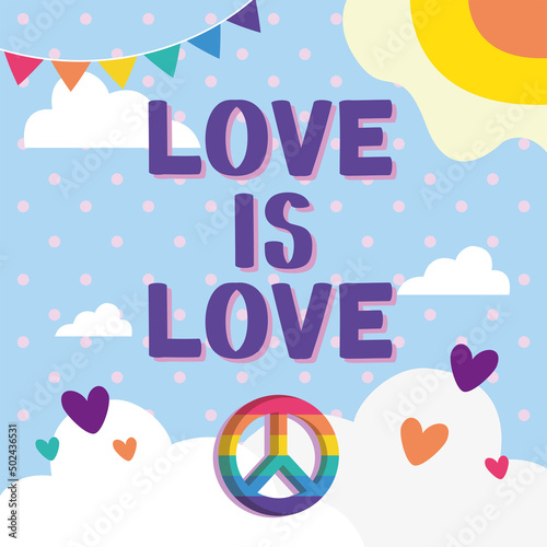 love is love lettering