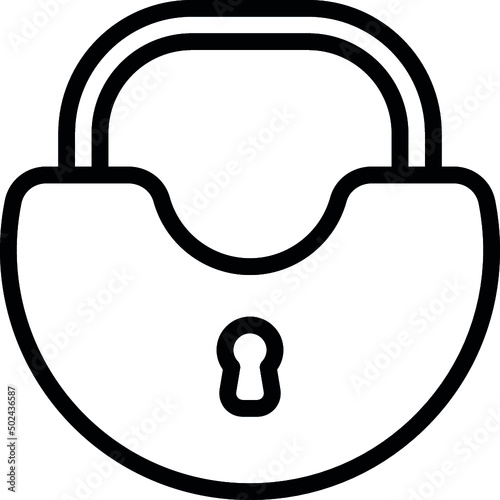 Semi Circle Lock Icon