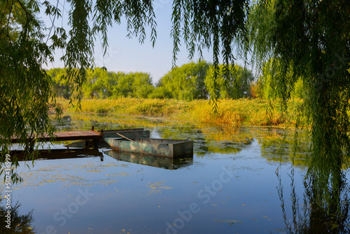 Beautiful landscape and Sultanmarshes (bird paradise) next to erciyes mountain, Kayseri photo