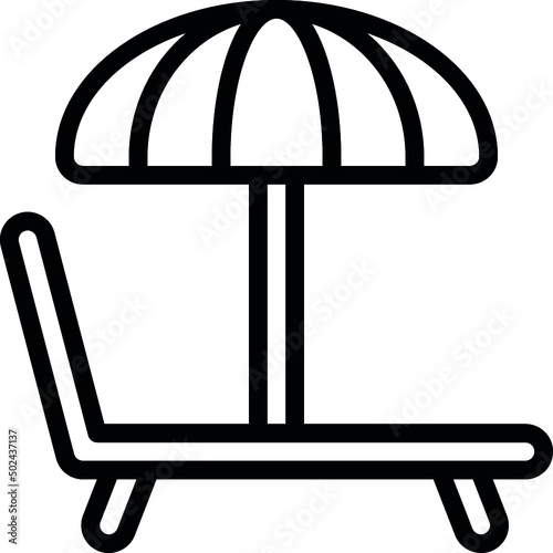 Sun Lounger Icon