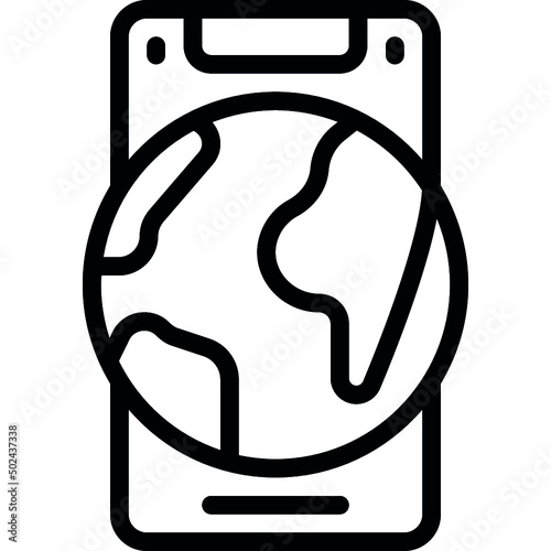 Globe Mobile Icon