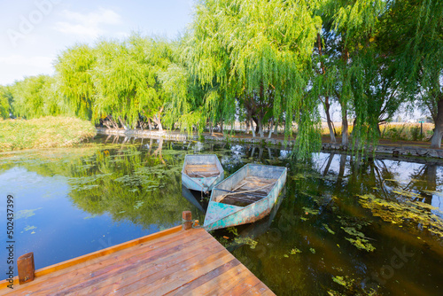 Beautiful landscape and Sultanmarshes (bird paradise) next to erciyes mountain, Kayseri photo