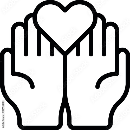 Open Hands Love Icon