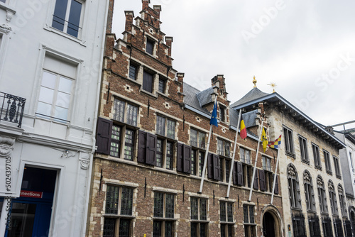 Beautiful view of the Rubens House in Antwerp, Belgium photo