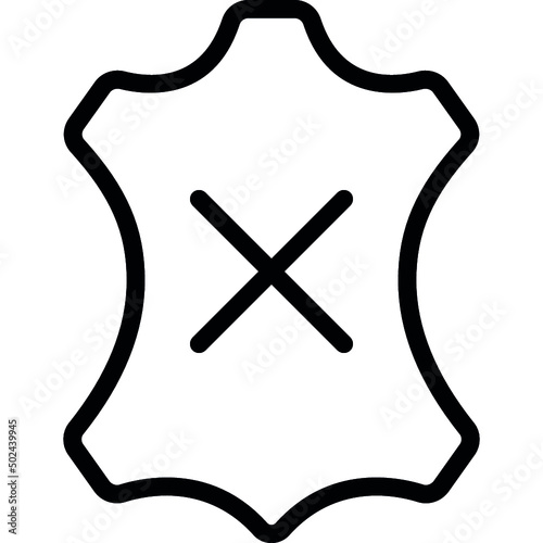No Leather Icon