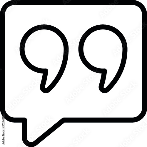 Quotation Message Icon