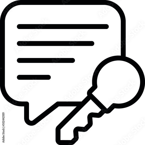 Message Key Icon