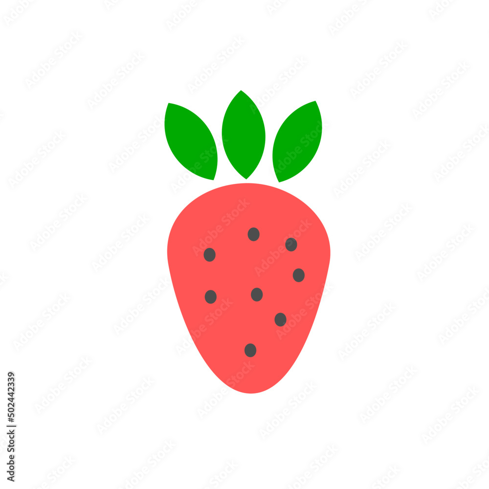 Strawberry berry icon for bright design Strawberry berry icon for bright design