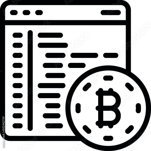 Cryptocurrency Coding Icon