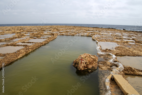 The Saltpans of Xwejni, Gozo, Malta  photo