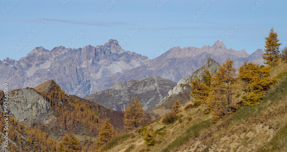 Maira Valley, Cottian Alps mountain range, Piedmont region, Italy