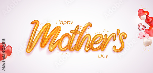 Happy Mother s Day greetings card abstract background