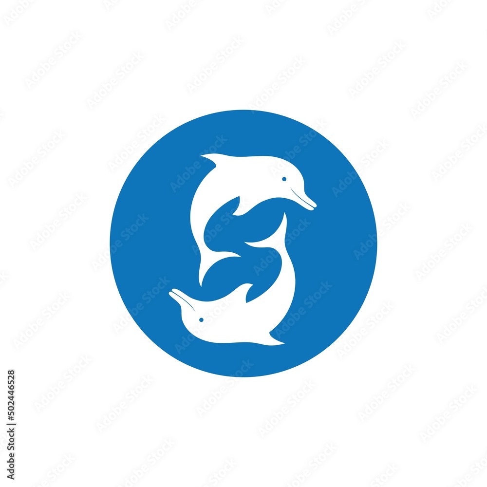 dolphin icon logo design vector dolphin icon logo design vector