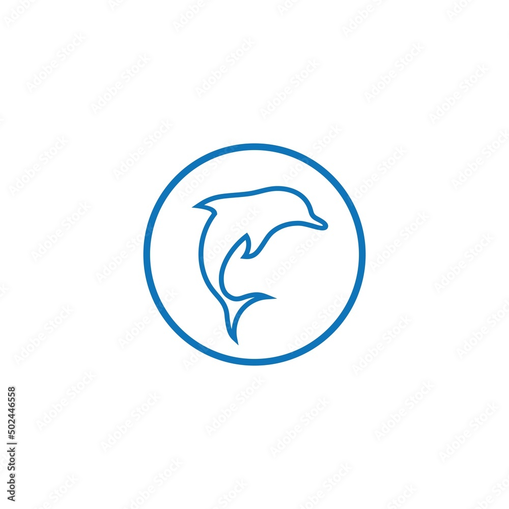 dolphin icon logo design vector dolphin icon logo design vector