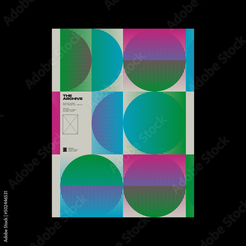 Swiss Poster Design Graphics Made With Helvetica Typography Aesthetics And Geometric Forms