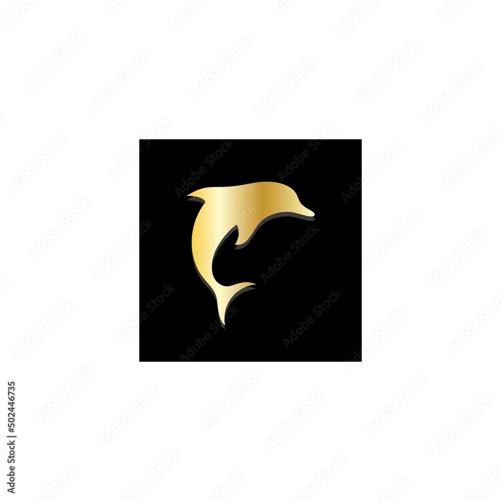 Obraz premium dolphin icon logo design vector