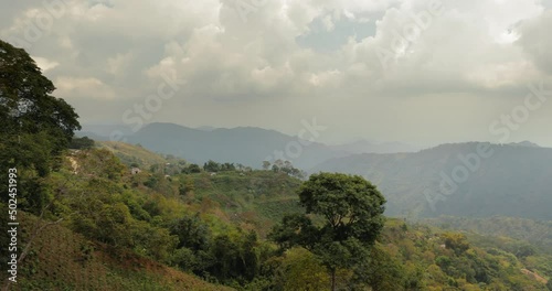 Mountain landscpe in the Andes, Sierra Neveda de Santa Marta, near Minca photo