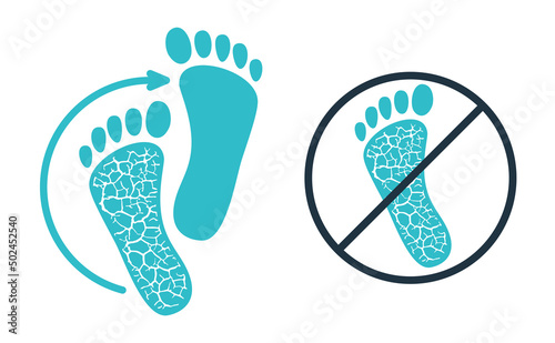 Foot cream for cracked skin icon