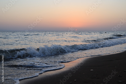 sunset on the beach