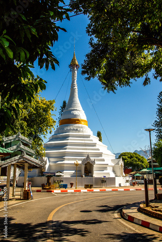Wat Phrathat Doi Kongmu temple in Mae Hong Son, Thailand