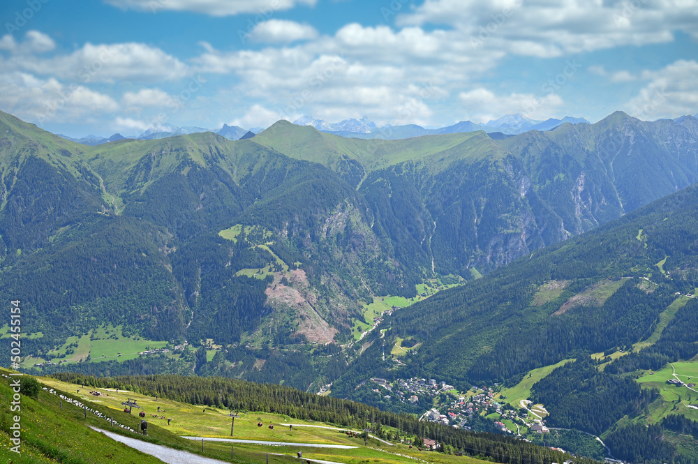 mountains landscape in summer Bad Gastein Austria