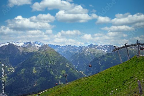 cable car on the Stubnerkogel mountain in Bad Gastein Austria