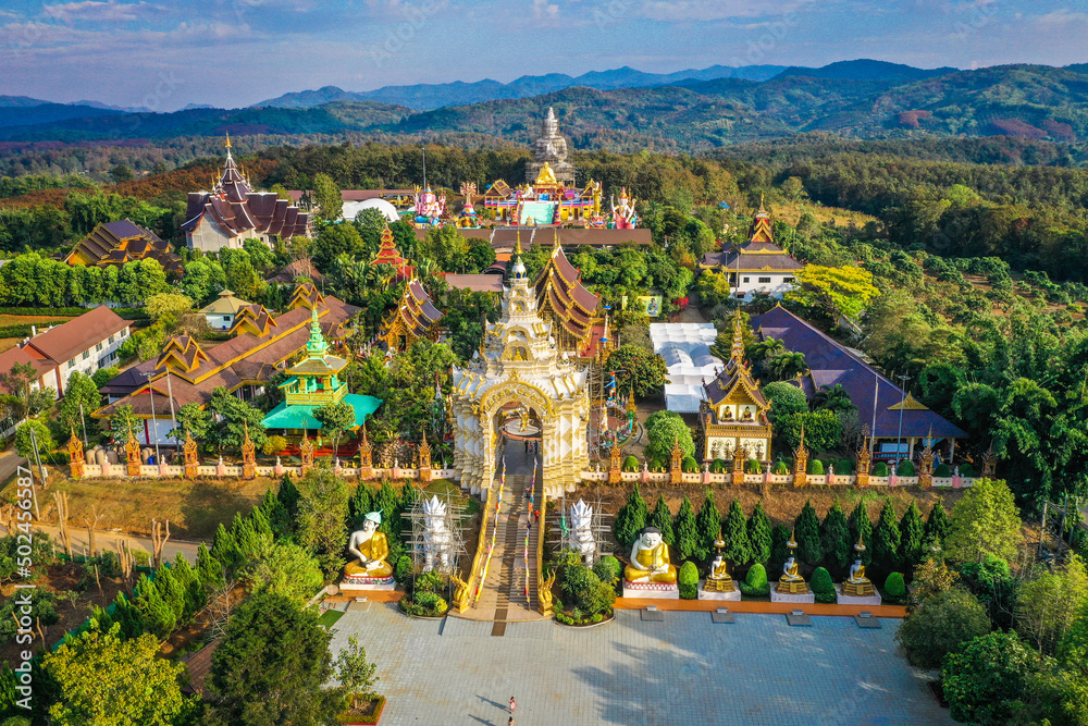Wat Saeng Kaeo Phothiyan temple in Chiang Rai, Thailand