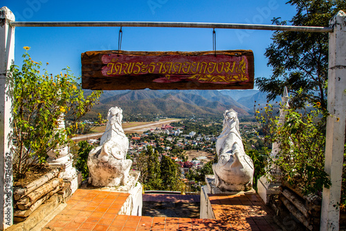 Wat Phrathat Doi Kongmu temple in Mae Hong Son, Thailand photo