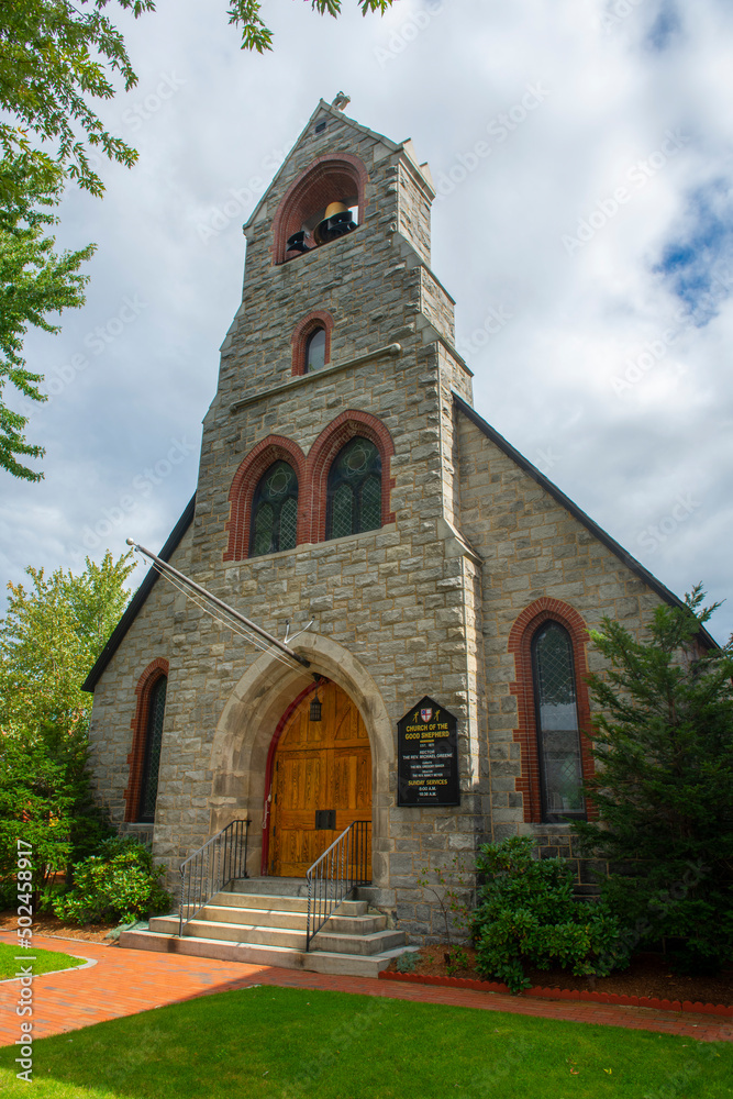 Church of the Good Shepherd at 214 Main Street in historic downtown Nashua, New Hampshire NH, USA.