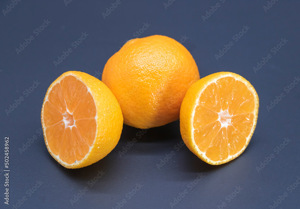kamala or Tangerine over on black background kamala or Tangerine over on black background